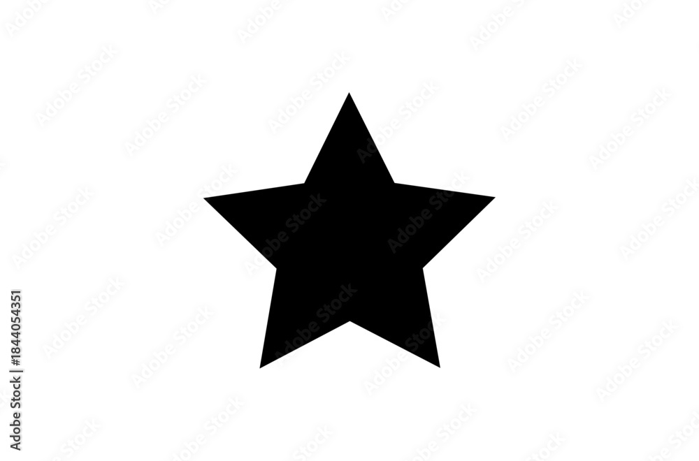 Obraz premium 黒い星のアイコン