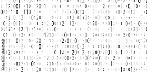 falling colorful messy numbers. math study concept with flying digits. posh back to school mathematics banner on white background. falling numbers vector illustrationeps.10..