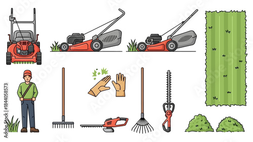 Lawn care tools and equipment for gardening and landscaping