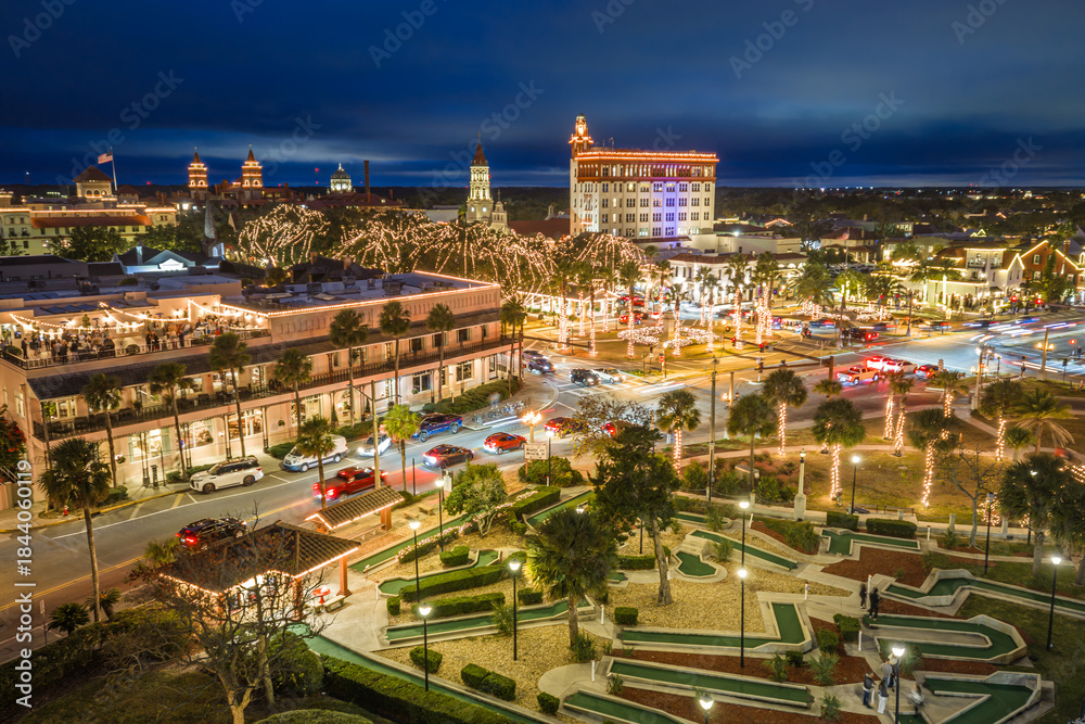 Fototapeta premium St. Augustine Night of Lights