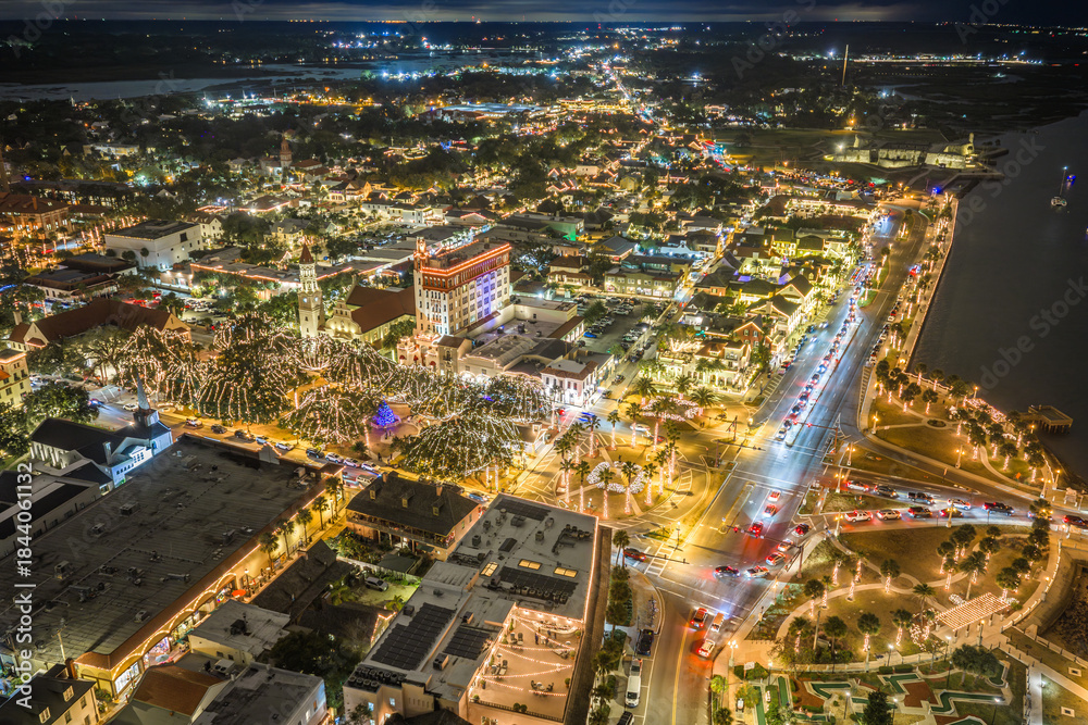 Fototapeta premium St. Augustine Night of Lights