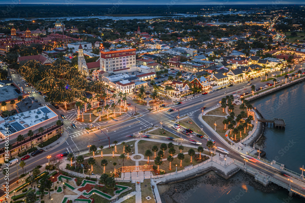 Fototapeta premium St. Augustine Night of Lights