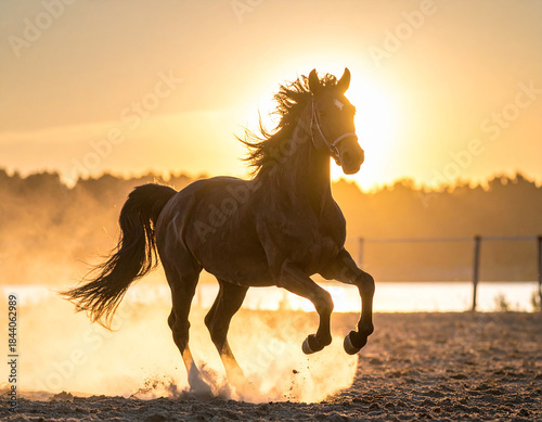 馬　干支　生成AI　年賀状　