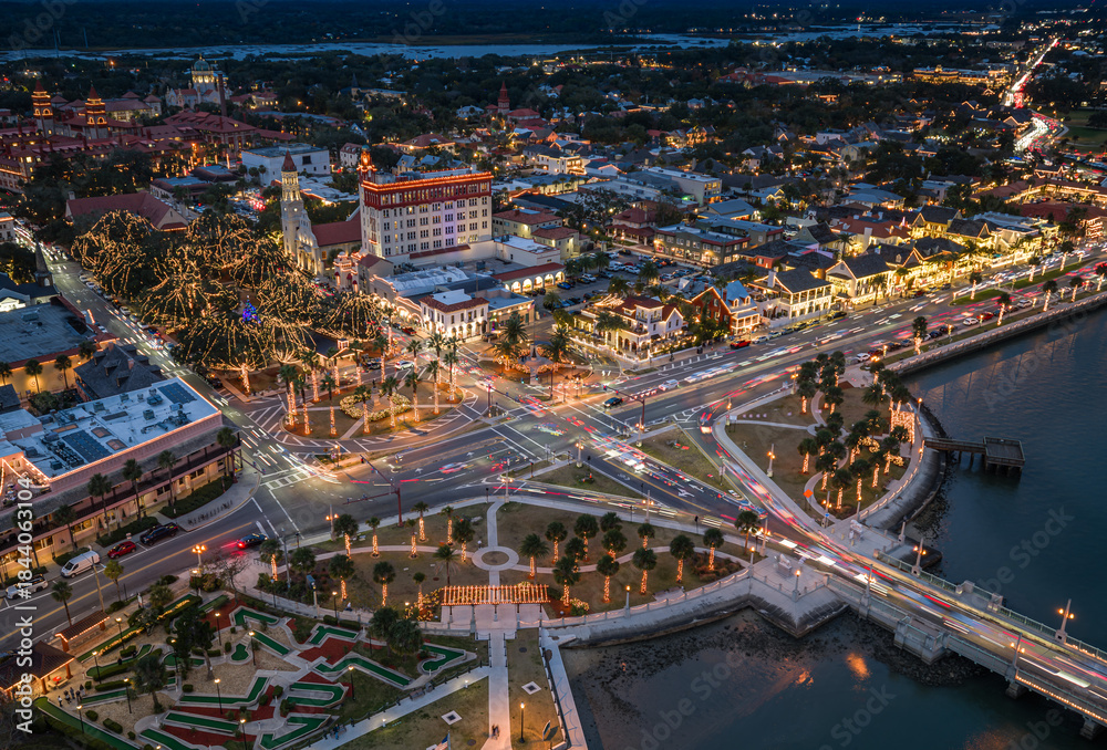 Fototapeta premium St. Augustine Night of Lights