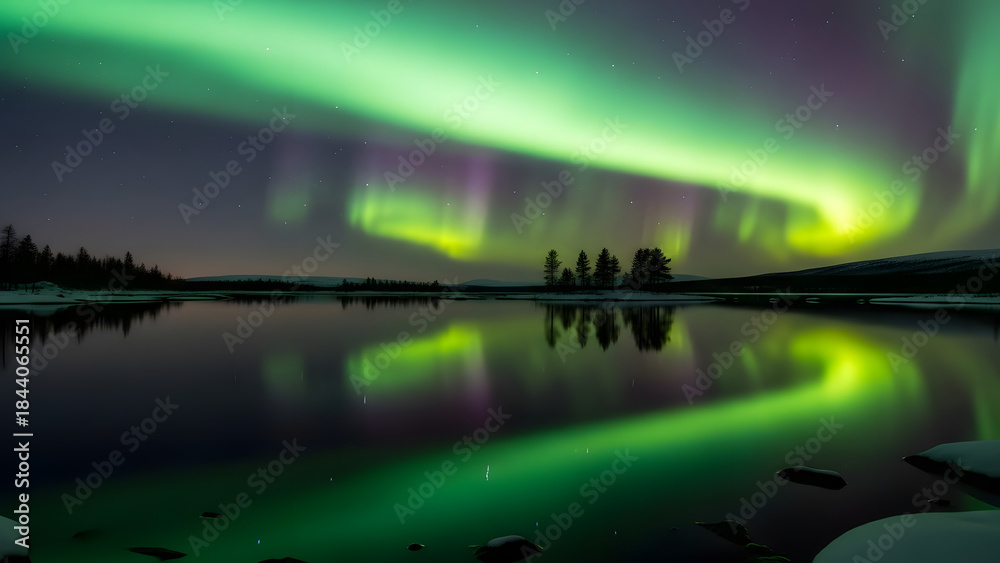 Fototapeta premium rainbow over water