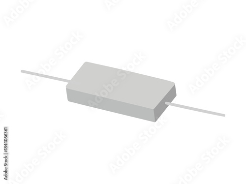 Wire Wound Type Resistor Illustration