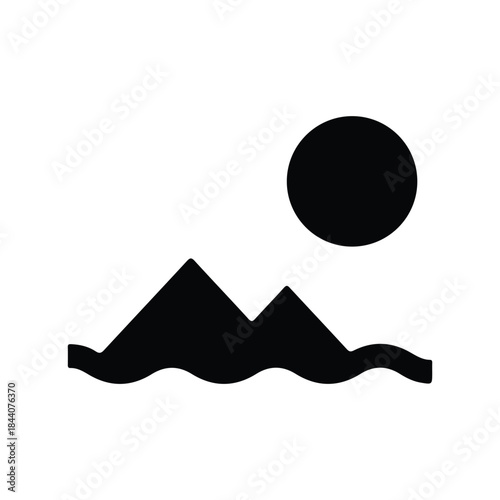 Island, sea, sunny island icon