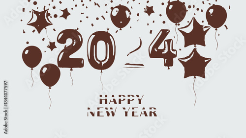 Diverse Group of Happy Children Holding Golden Star Balloons on a Clear Sunny Day with Fluffy White Clouds