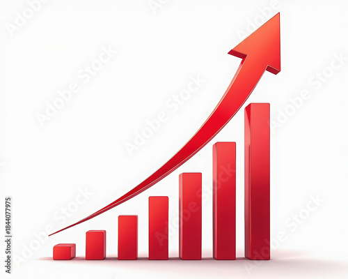 Rising Bar Chart Graphic with Arrow Depicting Growth Progress Success and Positive Trend Illustration Free Download Rising Bar Chart Graphic with Arrow Depicting Growth Progress Success and Positive Trend Illustration - GFXLoad