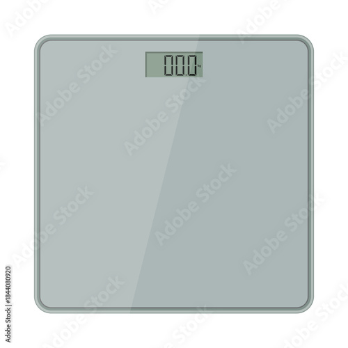 Digital Body Weighing Scale. Editable EPS 10 vector graphic illustration isolated on white background.