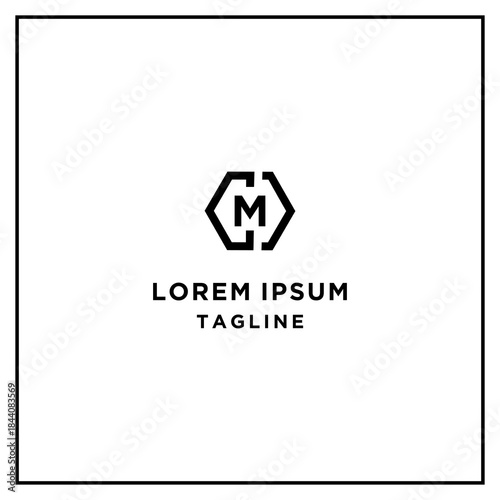 cm or mc hexagon logo