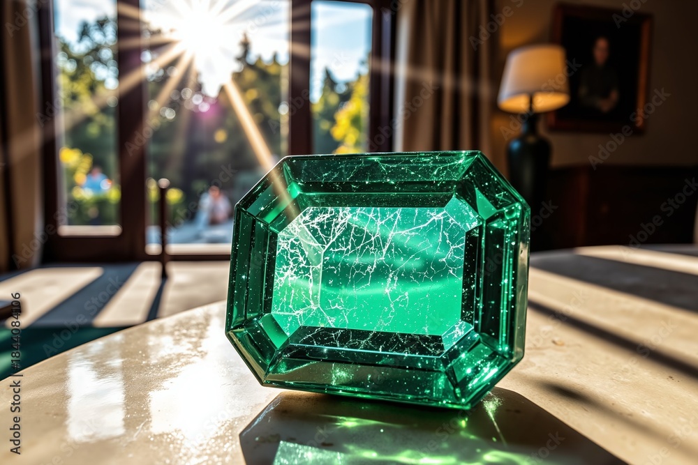 Fototapeta premium Emerald Light Refractions 