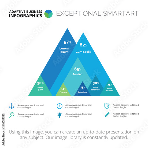 Mountain Percentage Slide Template