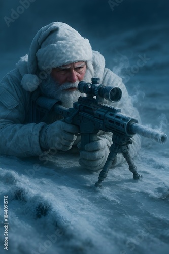 Santa Frost Sniper 3D Tactical Hero