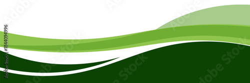 Abstract green banner background. Graphic design banner pattern background template with dynamic curve shapes