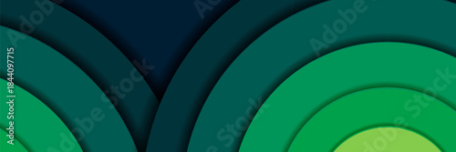 green gradient glowing realistic circle shape abstract background. vector illustration