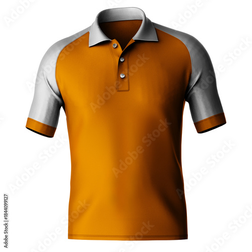 You Do Not Need To Be A Professional If You Use This Front View Terrific Raglan Shirt Mockup In Flame Orange Color, In Your Designing Work