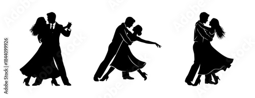 Ballroom Dancing Silhouettes