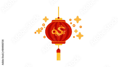 Vector illustration chinese new year lantern