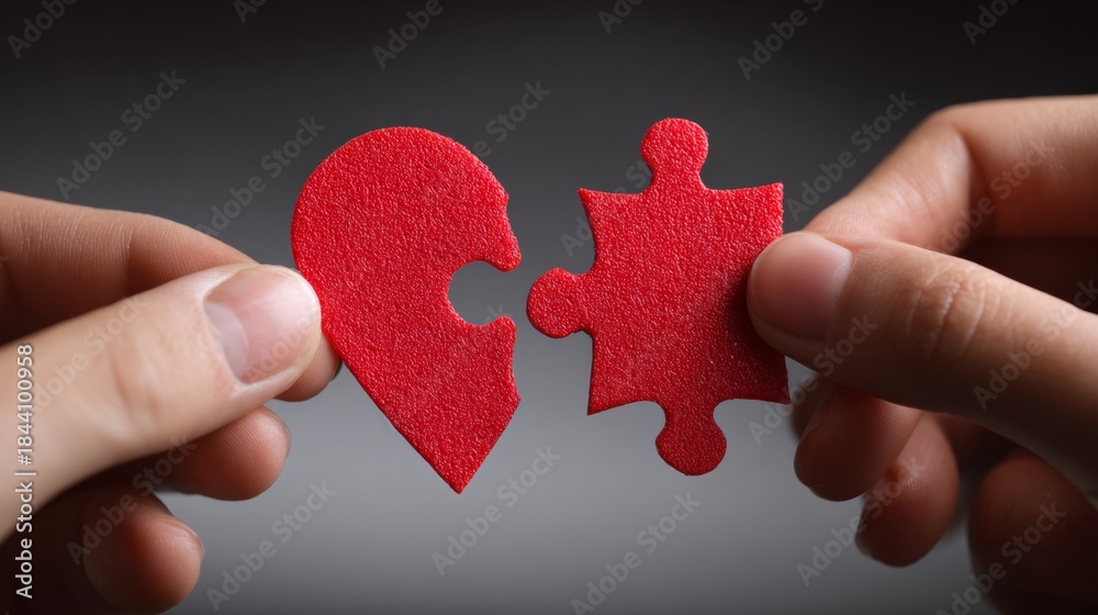 custom made wallpaper toronto digitalhands connecting the final piece of a heart-shaped puzzle