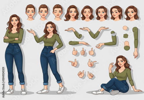 Group of smiling teenage friends standing together in casual fashion