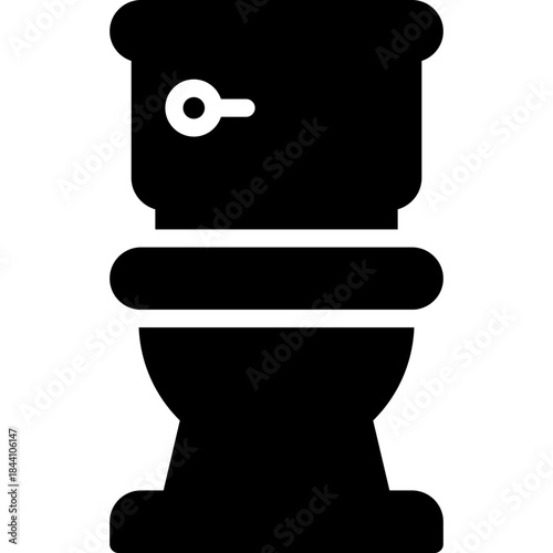 toilet icon illustration design with solid