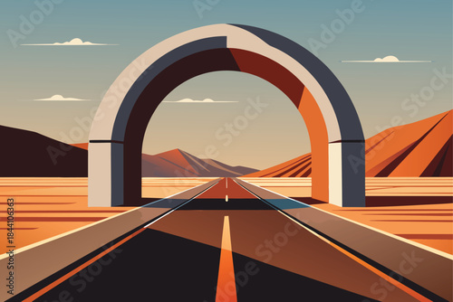 Drive the open road through desert landscapes and modern architecture, perfect for travel blogs, automotive ads, or inspiring adventure stories
