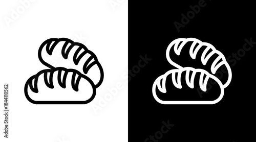 Bread With Icon Set Design