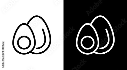 Egg With Icon Set Design