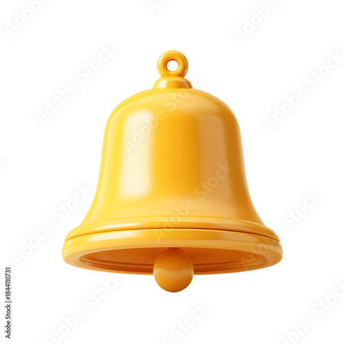Bell Notification Icon Isolated on Transparent Background