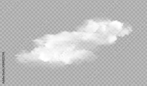 Realistic Smoke Cloud on Transparent Background – Vector Overlay