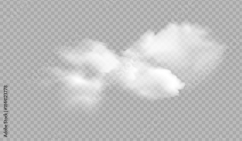 Realistic Smoke Cloud on Transparent Background – Vector Overlay