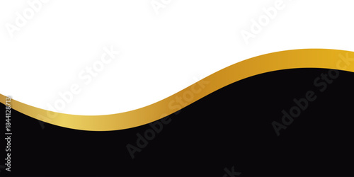 Vector abstract design web banner template. Web Design Elements - Header Design. Footer Design Abstract geometric web banner template on black or gold background.Modern banner.