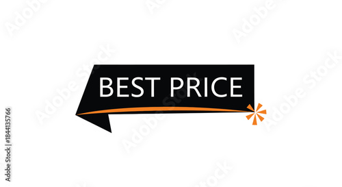 Best Price Banner on White Background