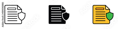 Data Protection icon vector. privacy, secure data symbol. vector illustration.