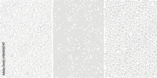 Abstract gray textures a composition of speckled patterns and subtle variations