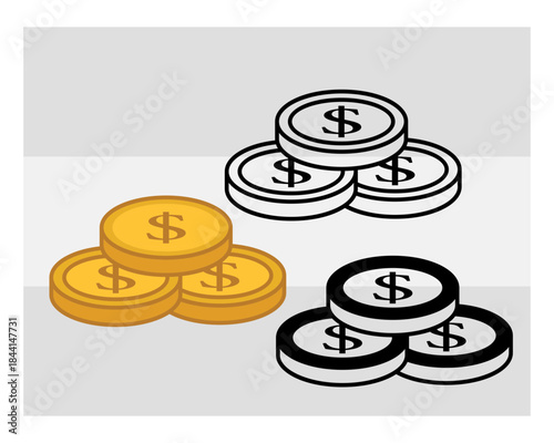 Dollar svg, Money, Dollar Currency, Cash Bundle, Money Roll, Dollar Silhouette, Hundred Dollar, Us Dollar Outline, Clipart,