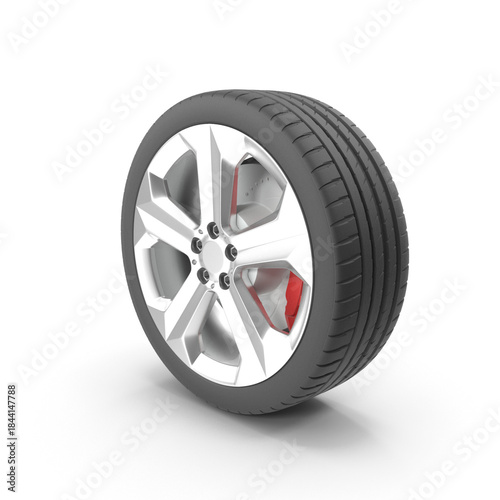 Car tire with rim