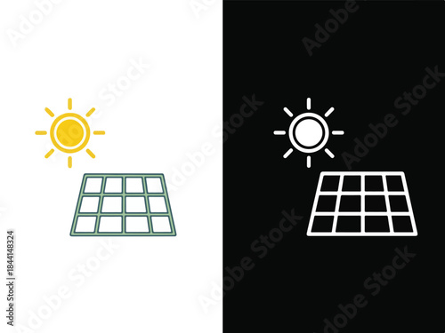 Solar Energy: Harnessing the power of the sun, this graphic illustrates the potential of renewable energy through solar panels and sunlight.