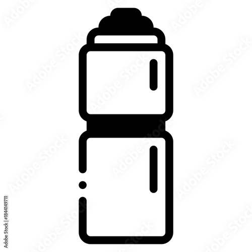 Simple vector icon of a thermal carafe with a handle and spout.