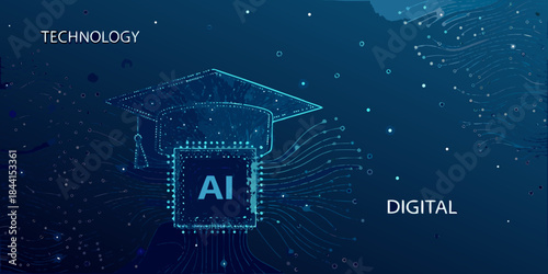 Digital learning and artificial intelligence a modern education concept