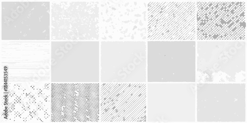 A collection of grayscale textures showcasing varied patterns and visual noise