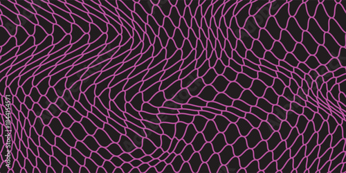 Purple fishnet texture. Seamless pattern for sportswear or soccer goals, volleyball nets, basketball hoops, hockey, and athletics. Abstract net background for sports.