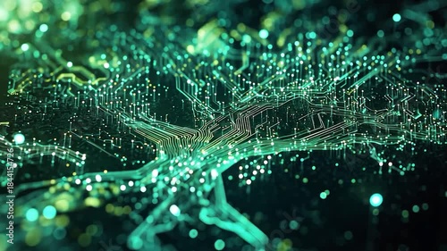 Abstract circuit board pattern