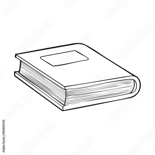 Simple Book Illustration for Education Projects Reading and Writing Concepts