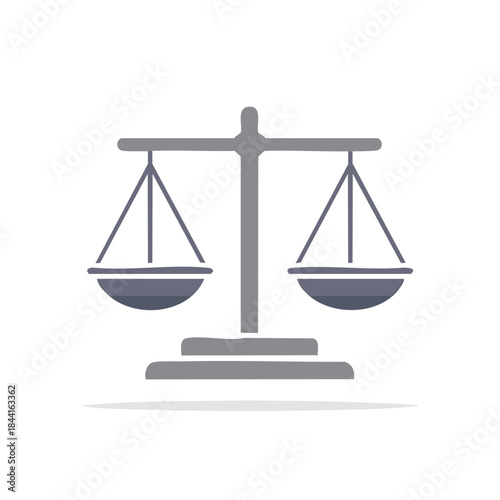 Justice Scale Illustration, Equality, Balance, Decision Concept, Symbol, Law