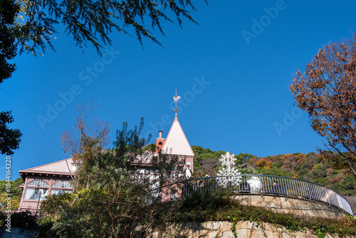 The white church at  Kobe Japan.