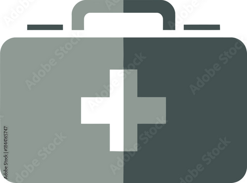 First aid kit vector icon in a modern flat style for medical and emergency applications