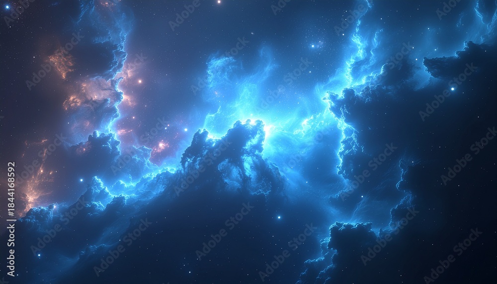 Fototapeta premium Futuristic galaxy wallpaper