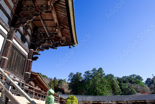 The curiouse traditional old temple Nara Japan.